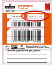 royal mail tracking International Tracked - Post Office® label