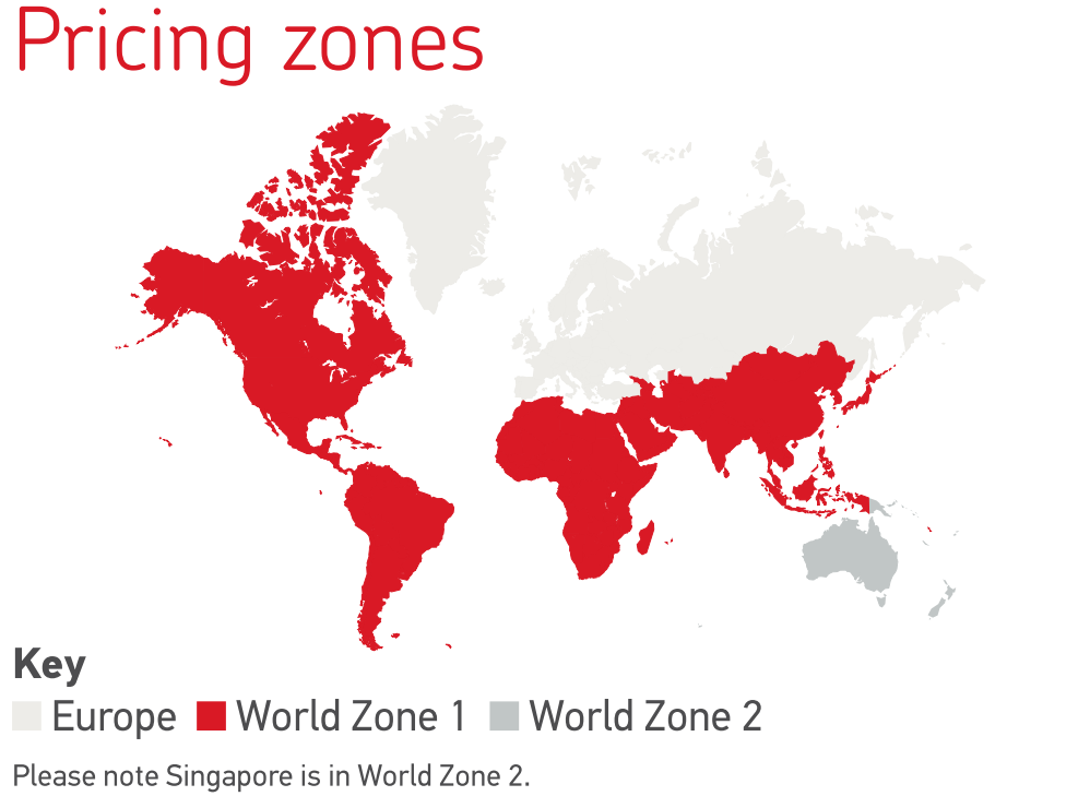 Royal Mail Postage Rates - Pricing zones