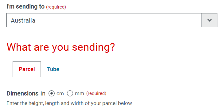 New Zealand Post Postage Rates