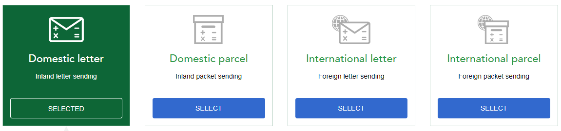 Magyar Posta Postage Rates